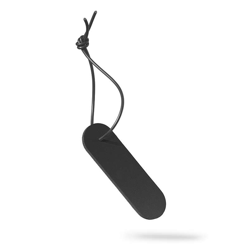 Reflekterande Hänge | Svart Avlång