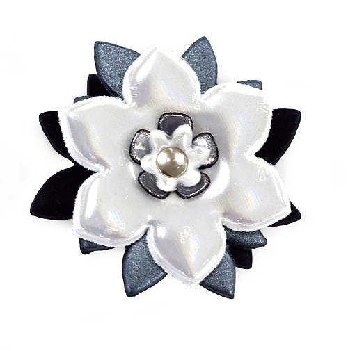 Reflexbrosch | Svart/Vit