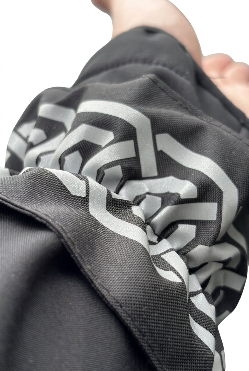 Reflekterande armband | Svart | Rynkad