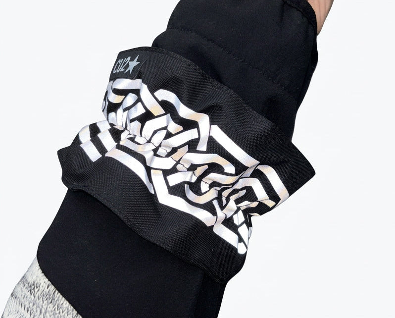 Reflekterande armband | Svart | Rynkad