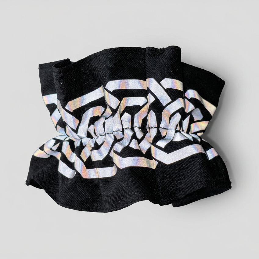 Reflekterande armband | Svart | Rynkad