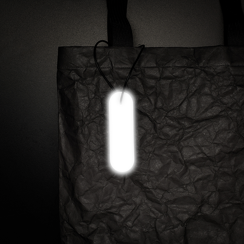 Reflekterande Hänge | Svart Avlång