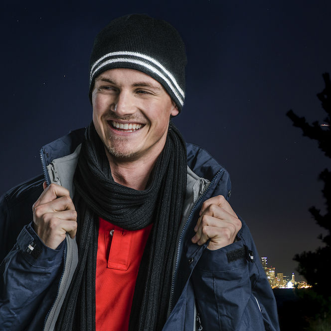 Mössa med reflexstripes | Svart