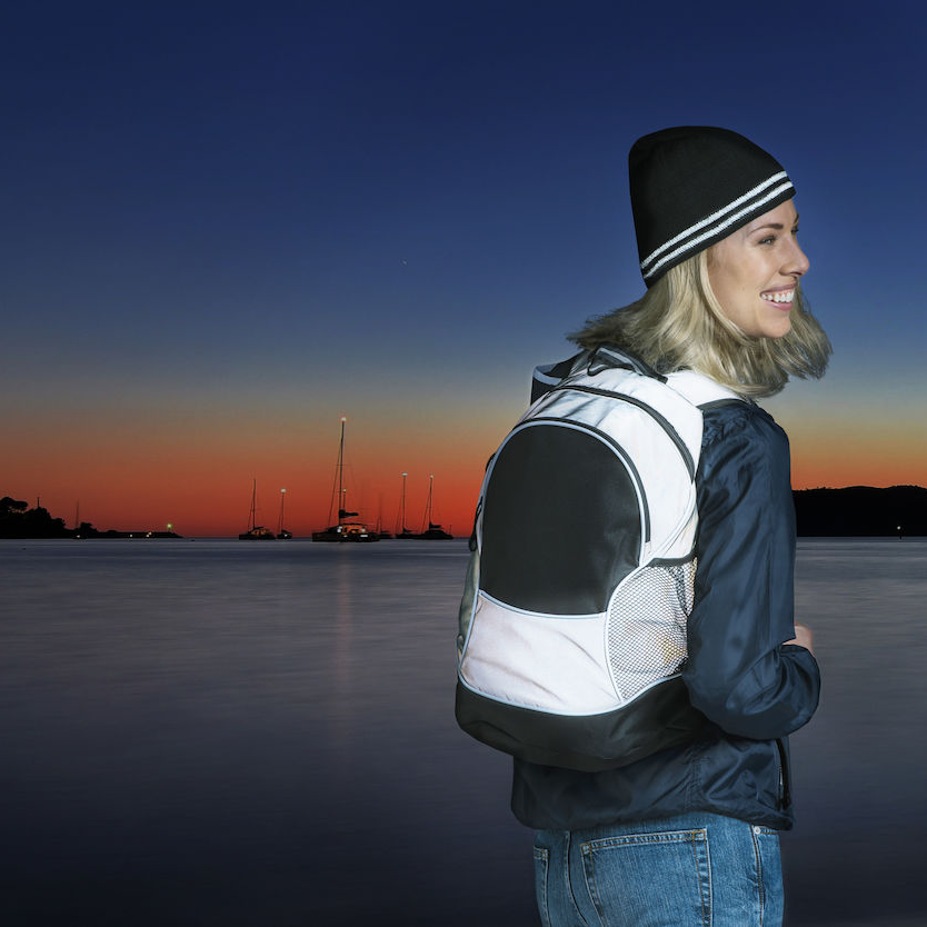 Reflekterande Ryggsäck | Svart/Grå