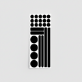 Reflekterande Stickers | Svart
